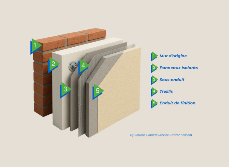 Isolation sous enduit